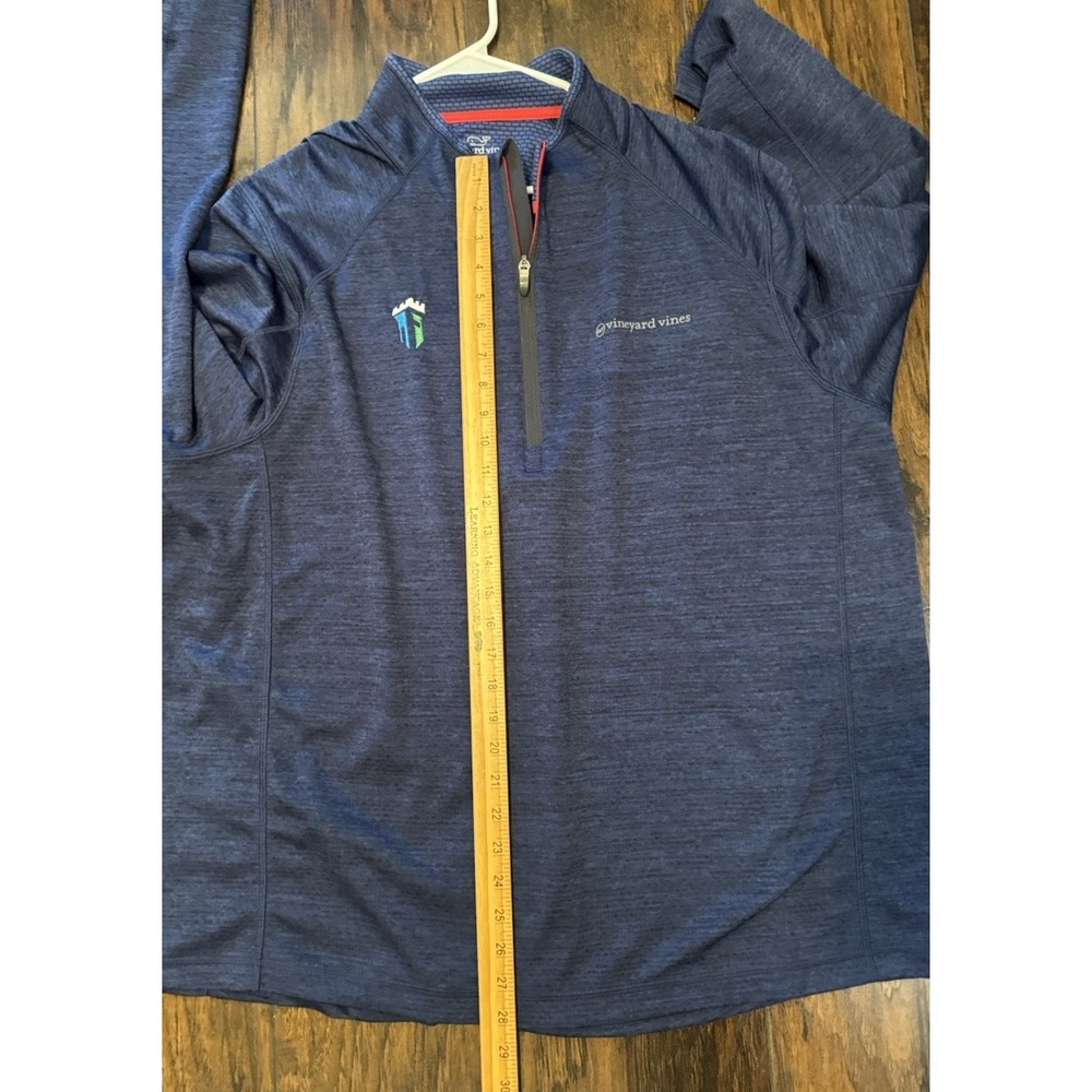 VINEYARD VINES Performance 1/4 Zip Pullover Jacket Navy XXL Customized - Picture 8 of 14
